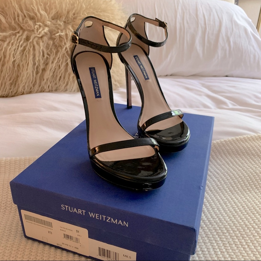 Stuart Weitzman Nudist Disco black 8.5